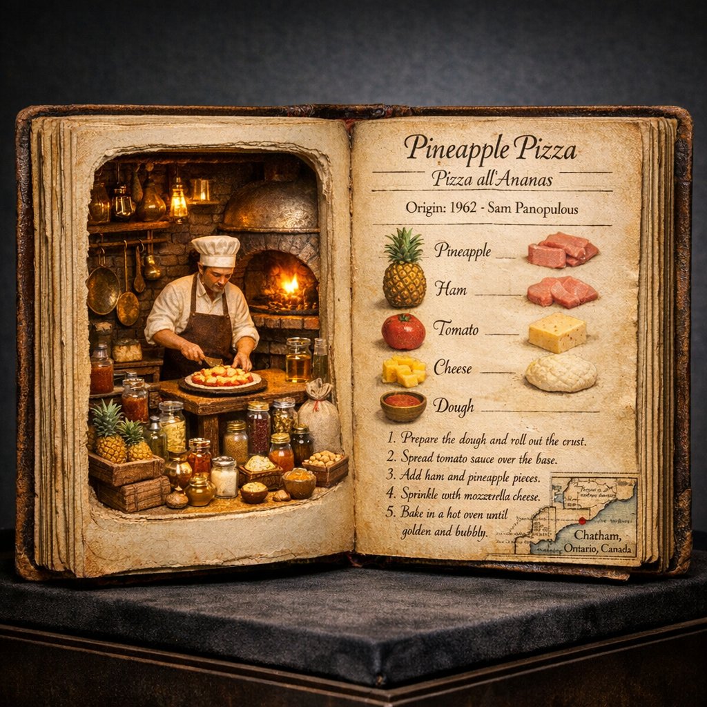 Antique Culinary Codex Diorama - view 1