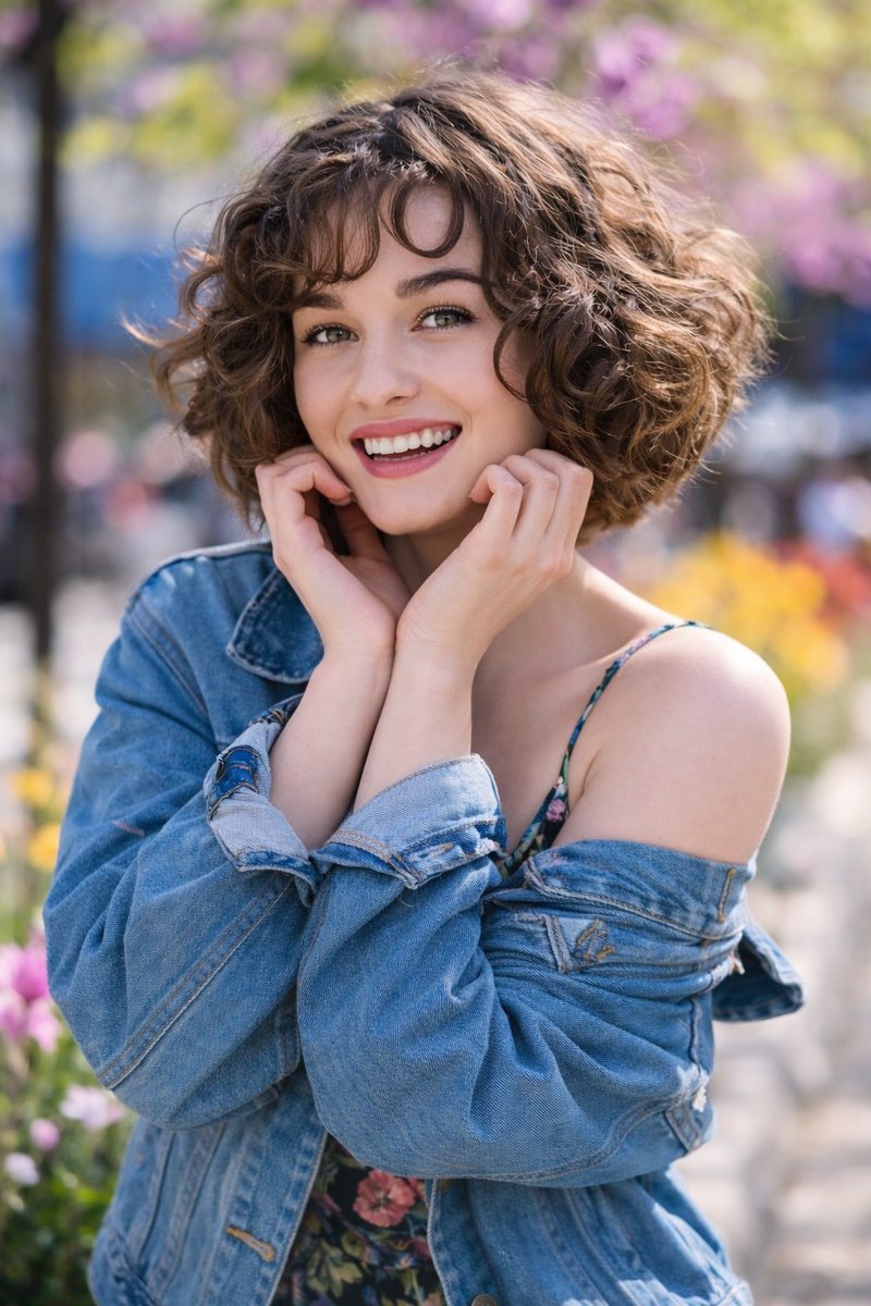 Photographic Portrait of a Cheerful Young Woman thumbnail 2