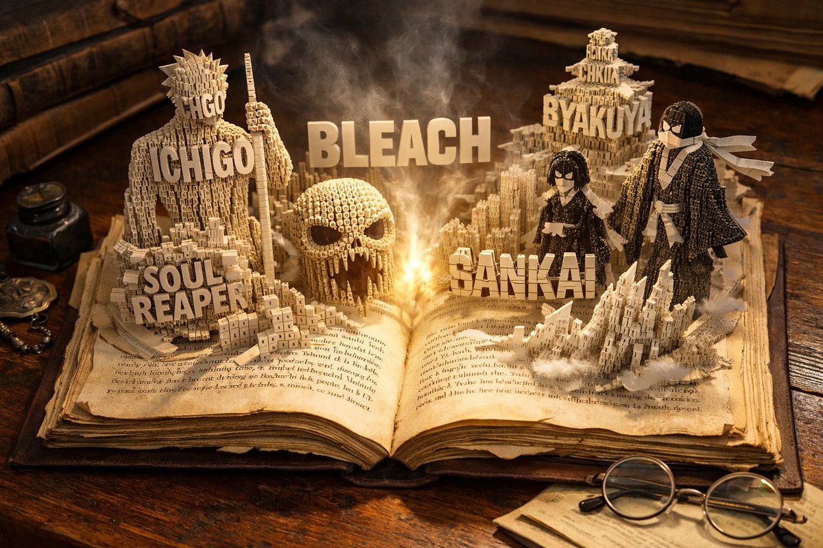 Typographic Book World Scene thumbnail 2