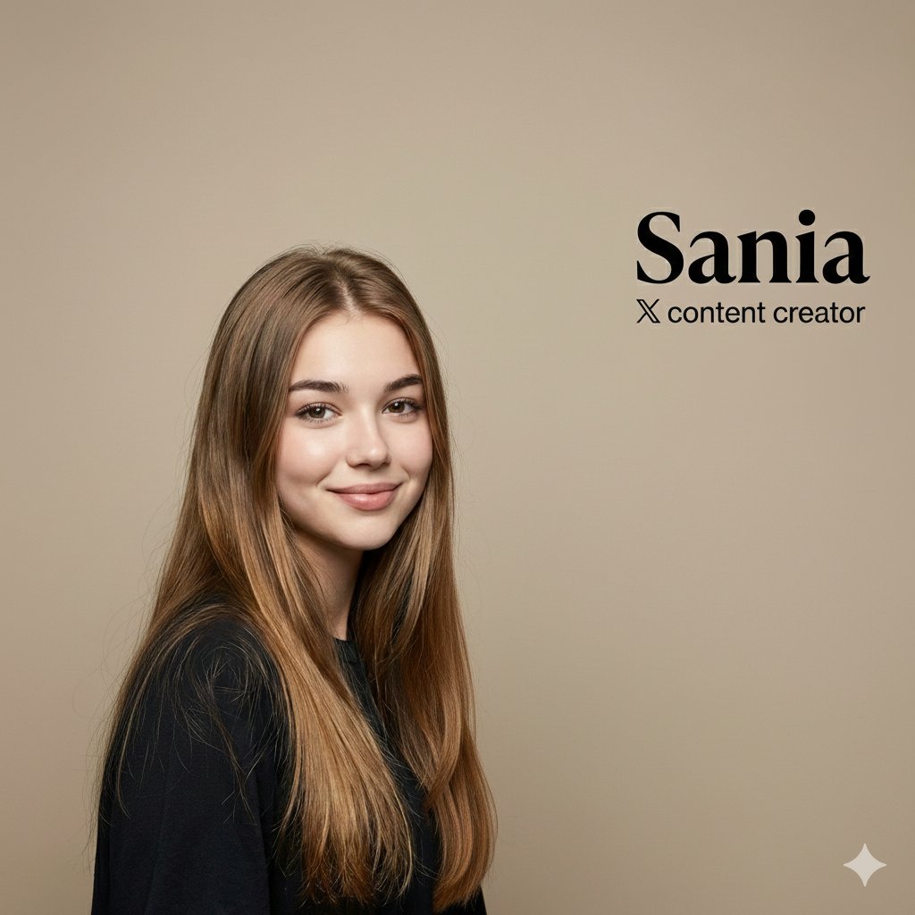 Professional Studio Portrait with Elegant Text Overlay thumbnail 2