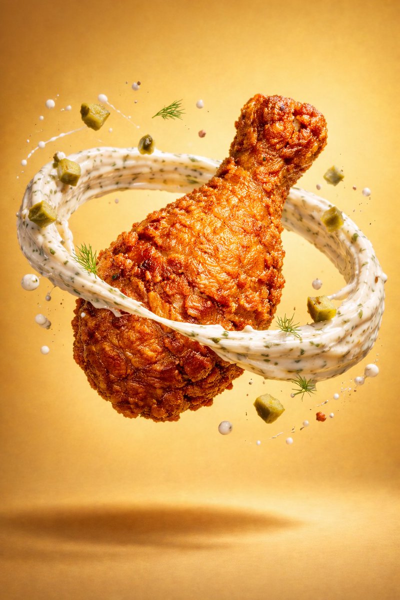 Epic Fantasy Food Scene with Colossal Fried Chicken thumbnail 3