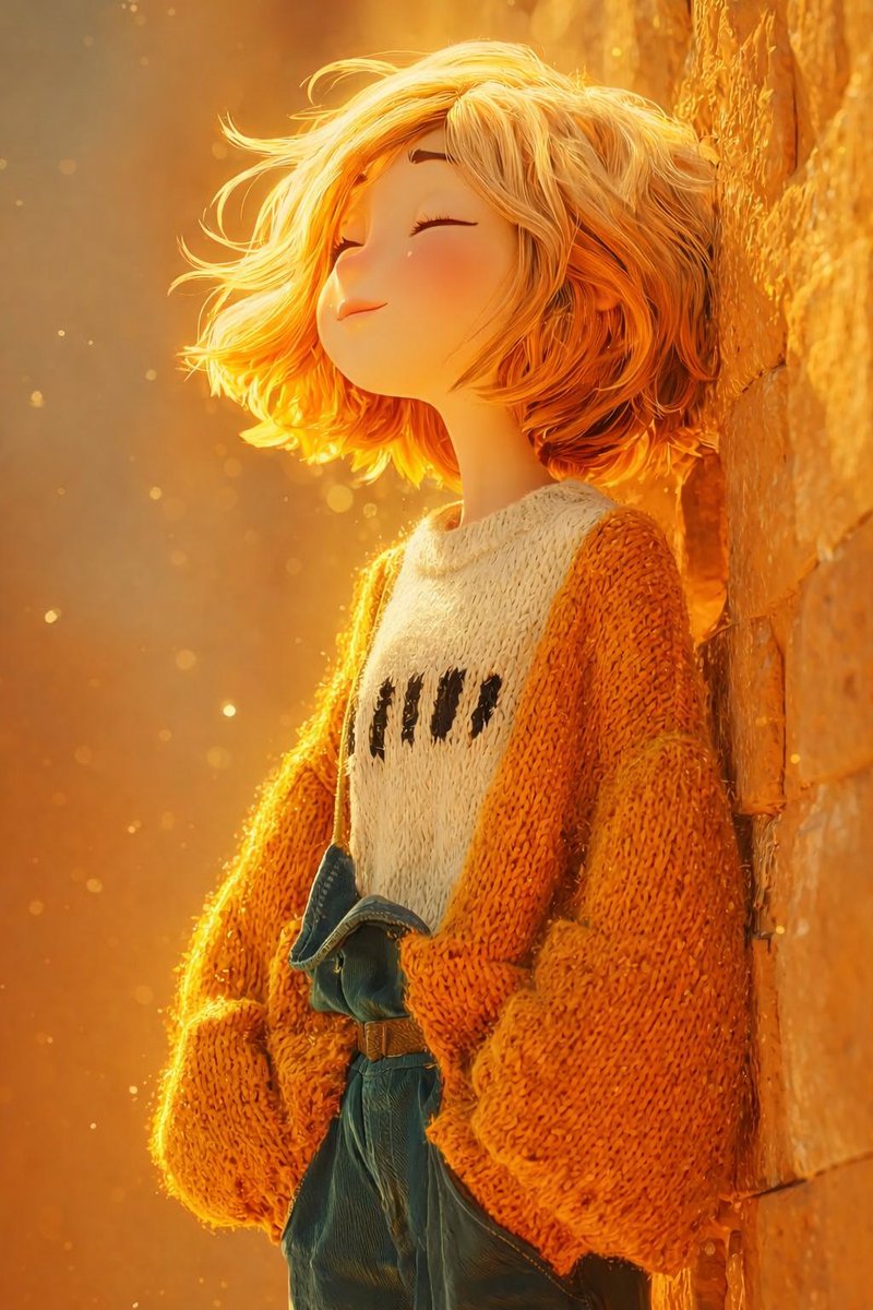 Magical Golden Hour Rustic Village Scene thumbnail 2
