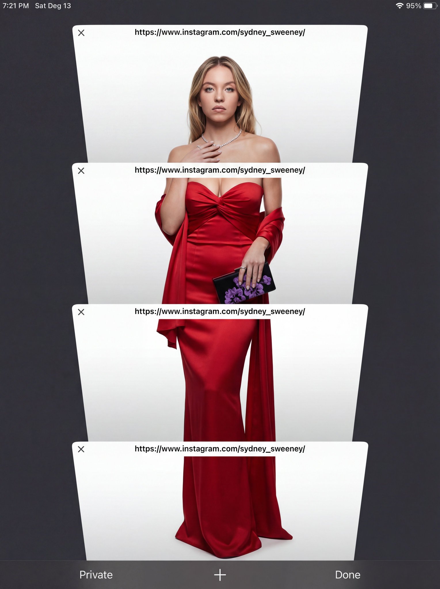 Studio Portrait with Mobile Browser UI Overlay - view 1