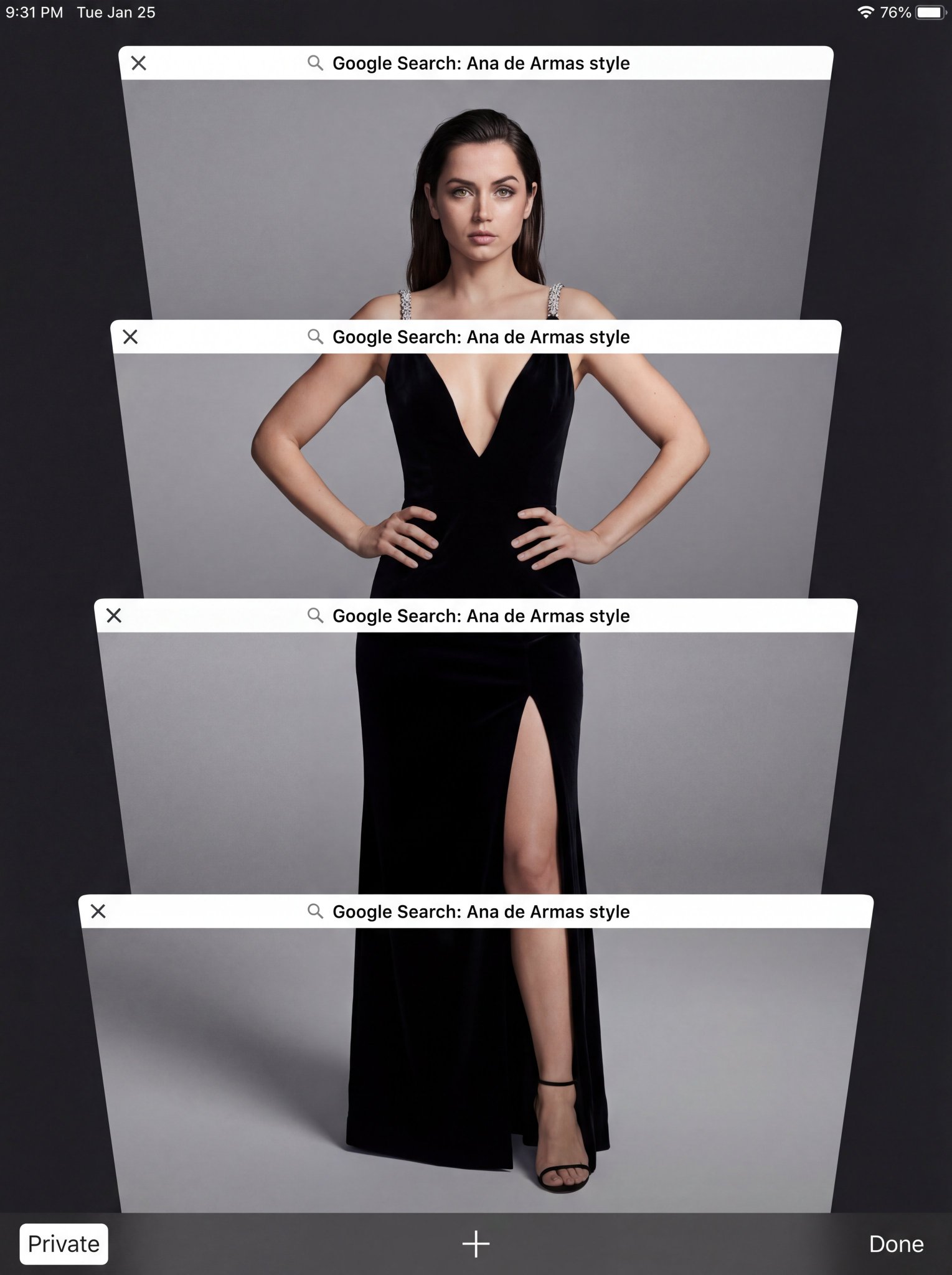 Studio Portrait with Mobile Browser UI Overlay thumbnail 2