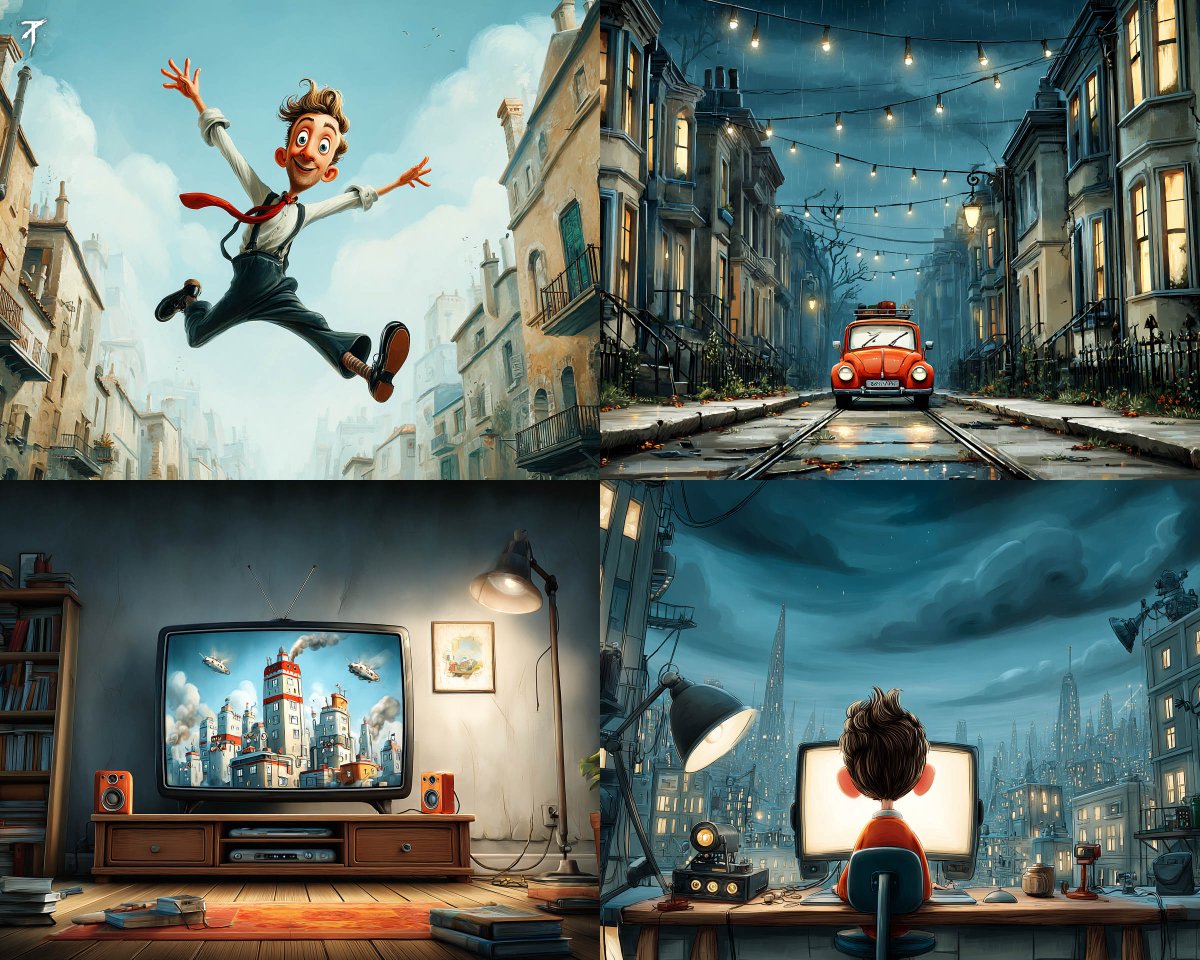 Warm Animated Storybook Style with Expressive Characters - view 1