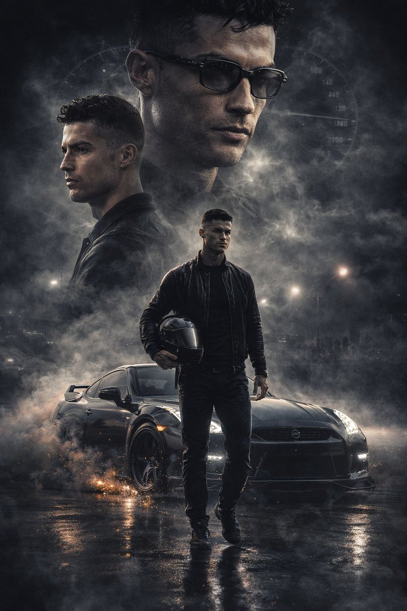Cinematic Underground Racing Poster with Triple-Layer Composition - view 1