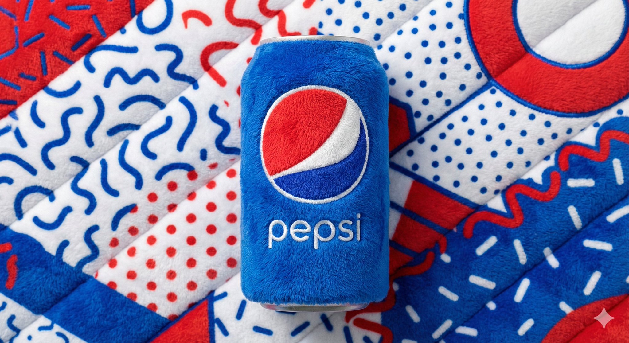 Plush Beverage Can, Pop Art Memphis Style Product thumbnail 2