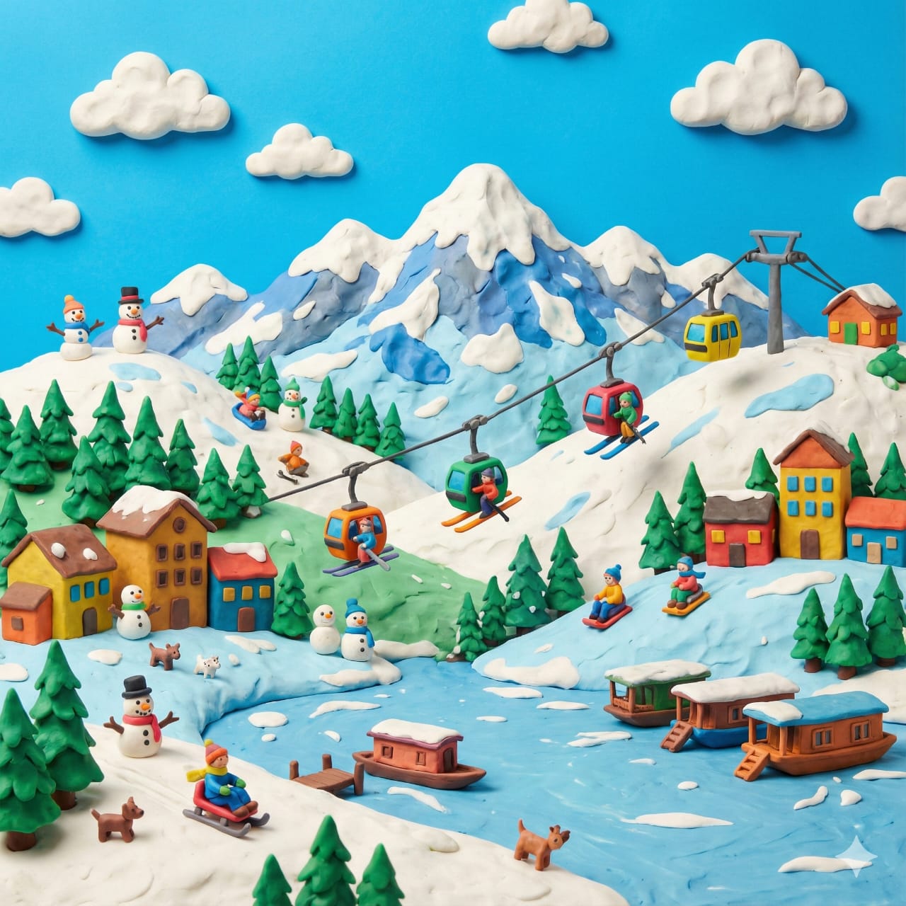 Whimsical Miniature World of Clay Landmarks - view 1