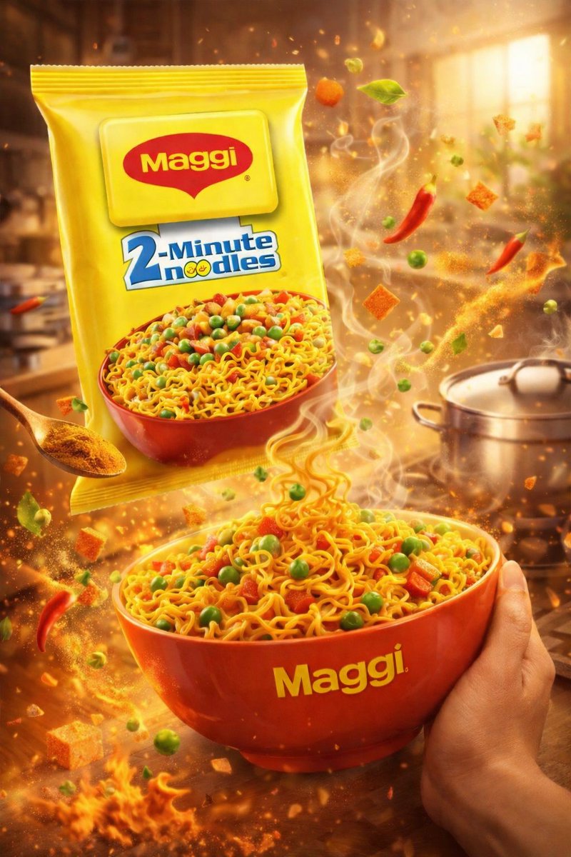 Cinematic Maggi Noodles Food Advertisement with Dynamic Effects thumbnail 2