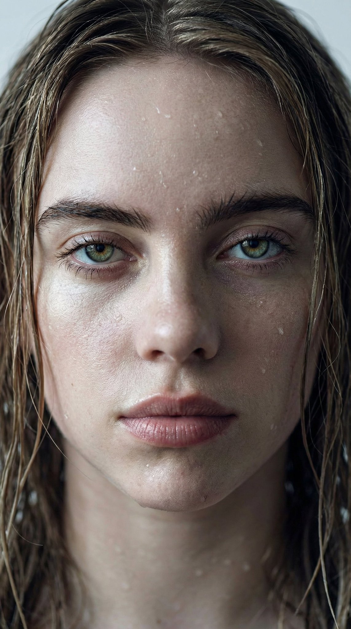 Ultra-Photorealistic Supermodel Portrait with Wet Hair thumbnail 2