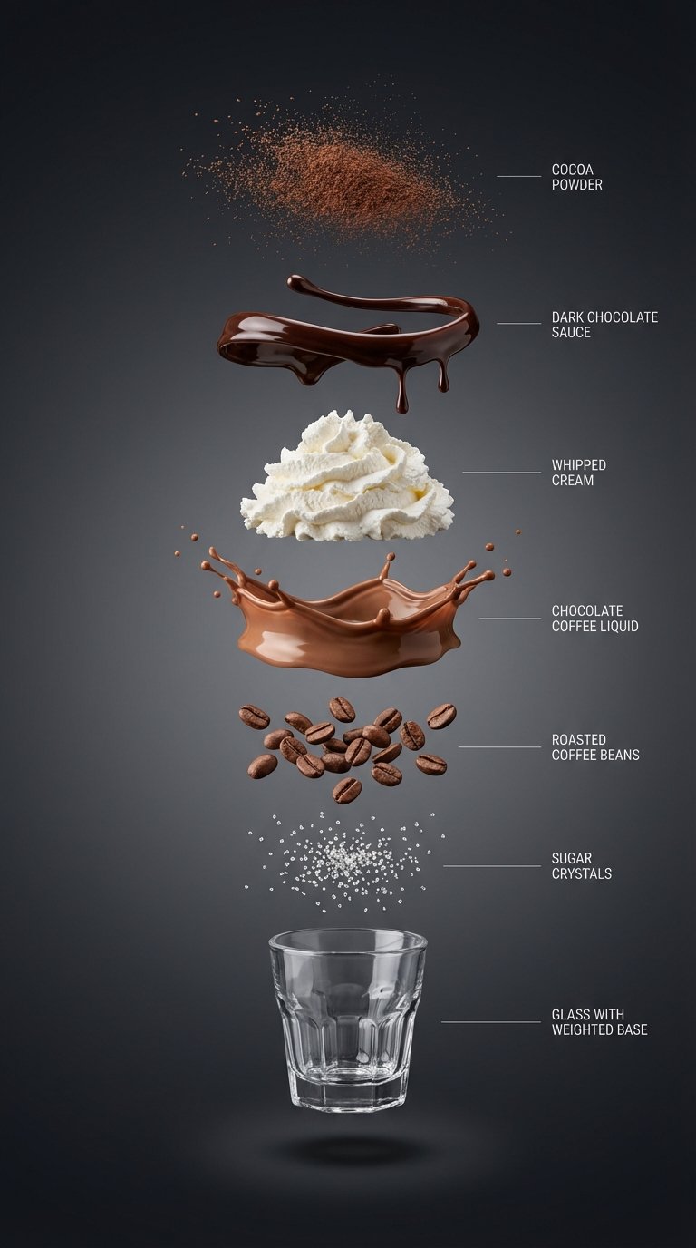 Hyperrealistic Exploded Drink Diagram Product Info - view 1