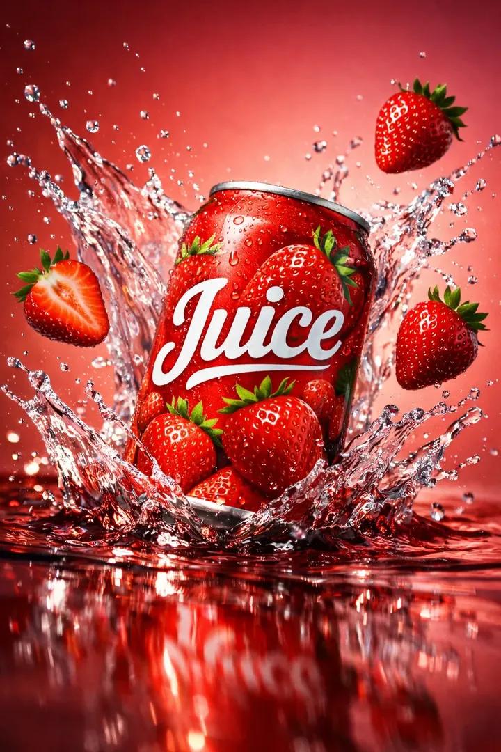 Cinematic Beverage Product Photography with Dynamic Splash - view 1