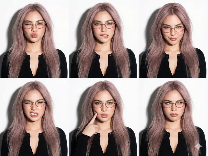 Multi-Expression Headshot Collage with Studio Lighting thumbnail 2