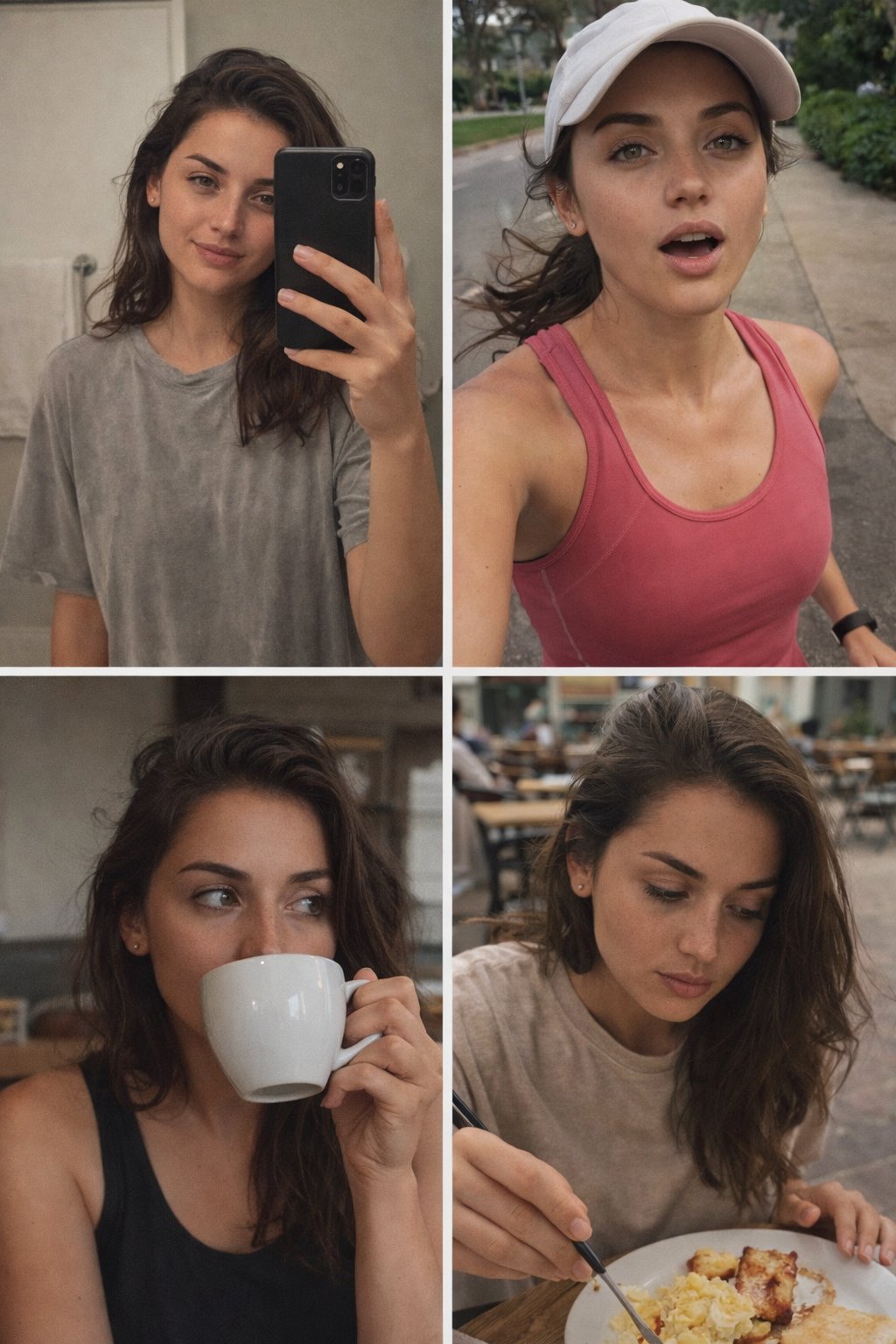 Ultra-Photorealistic Daily Life Grid of Ana de Armas - view 1