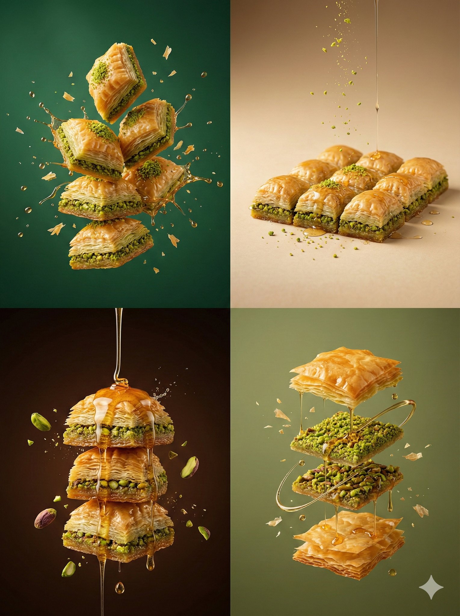 Hyper-Realistic Dynamic Baklava Photography - view 1