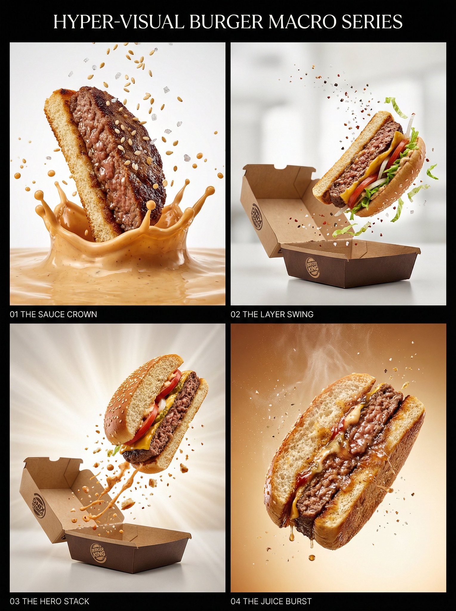 Hyper-Visual Burger Macro Photography Series - view 1