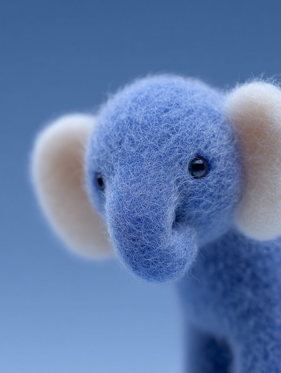 Elephant Style Evolution: Photorealism to Wool Felt thumbnail 2