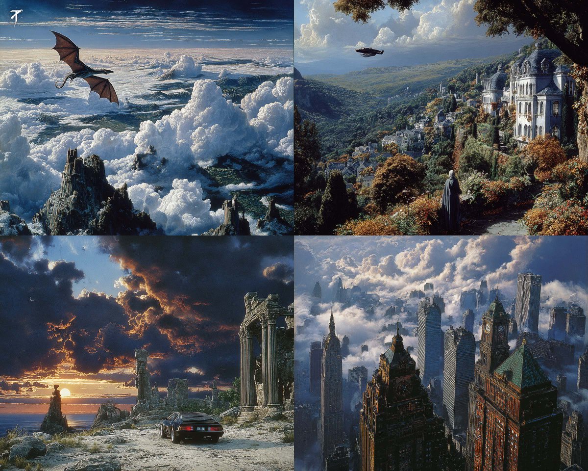 Cinematic Anime Look with Epic Scale and Soft Clouds - view 1