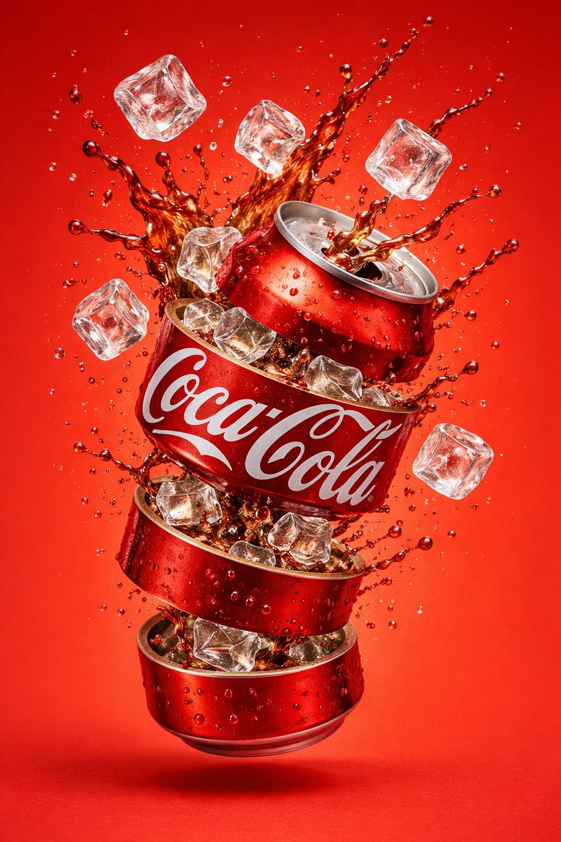 Hyper-realistic Carbonated Can with Splash and Fruit - view 1