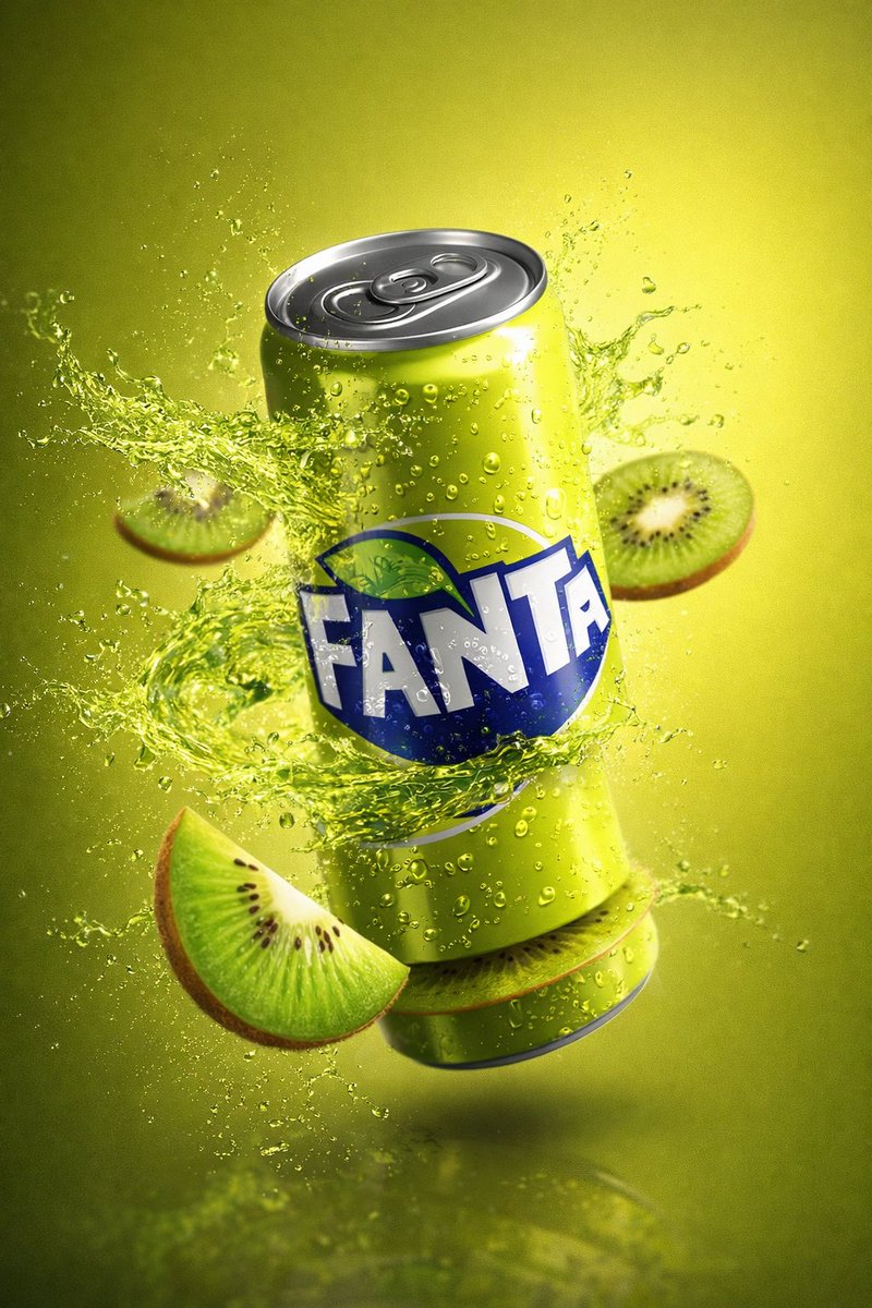 Hyper-realistic Carbonated Can with Splash and Fruit thumbnail 4