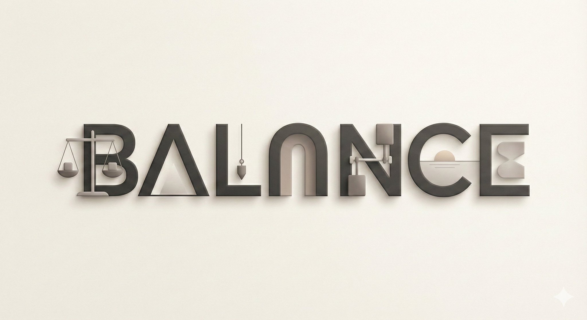 Minimalist Typographic Illustration with Conceptual Objects thumbnail 2