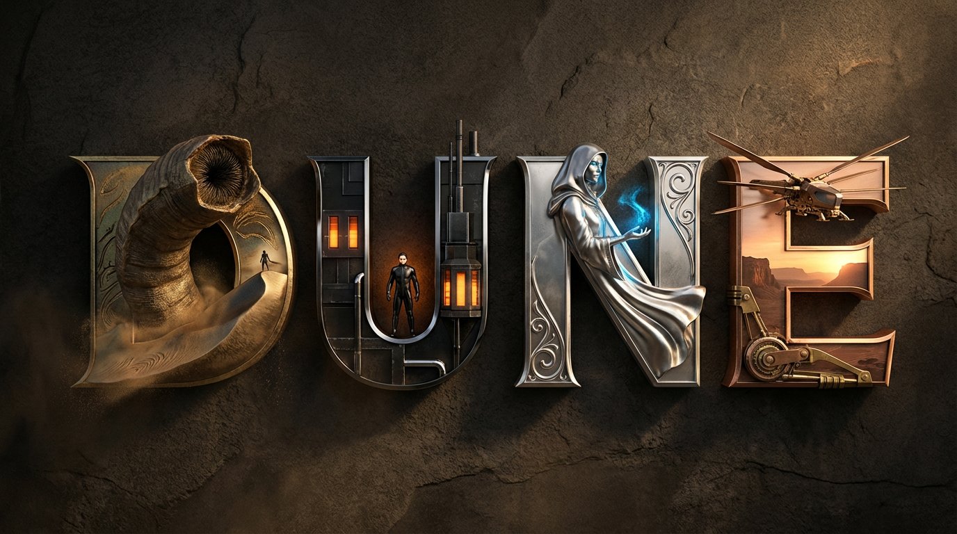 Cinematic 3D Metallic Typography with Integrated Scenes thumbnail 2