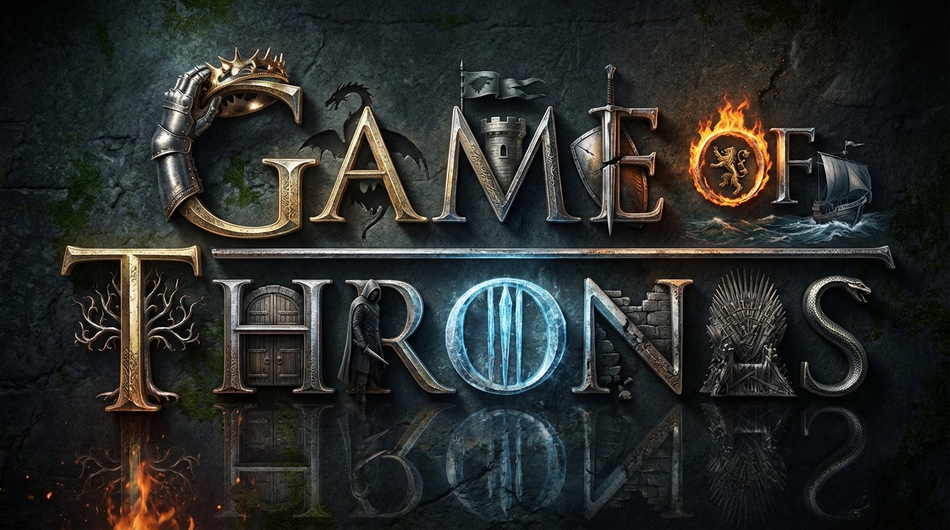 Cinematic 3D Metallic Typography with Integrated Scenes thumbnail 4