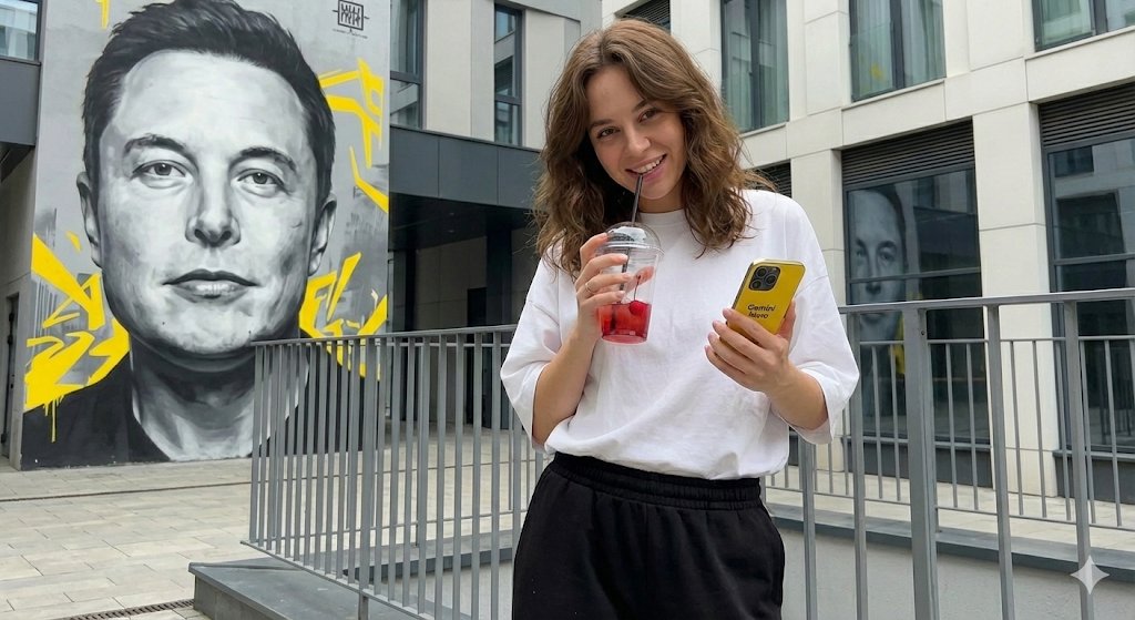 Urban Lifestyle Portrait with Mural Background - view 1