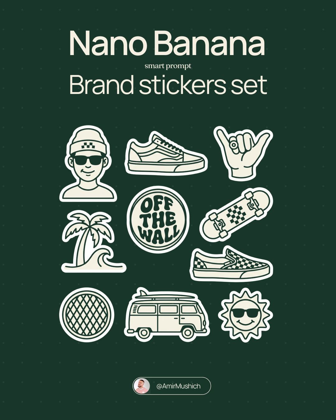 Monoline Vector Sticker Sheet for Brand Identity - view 1