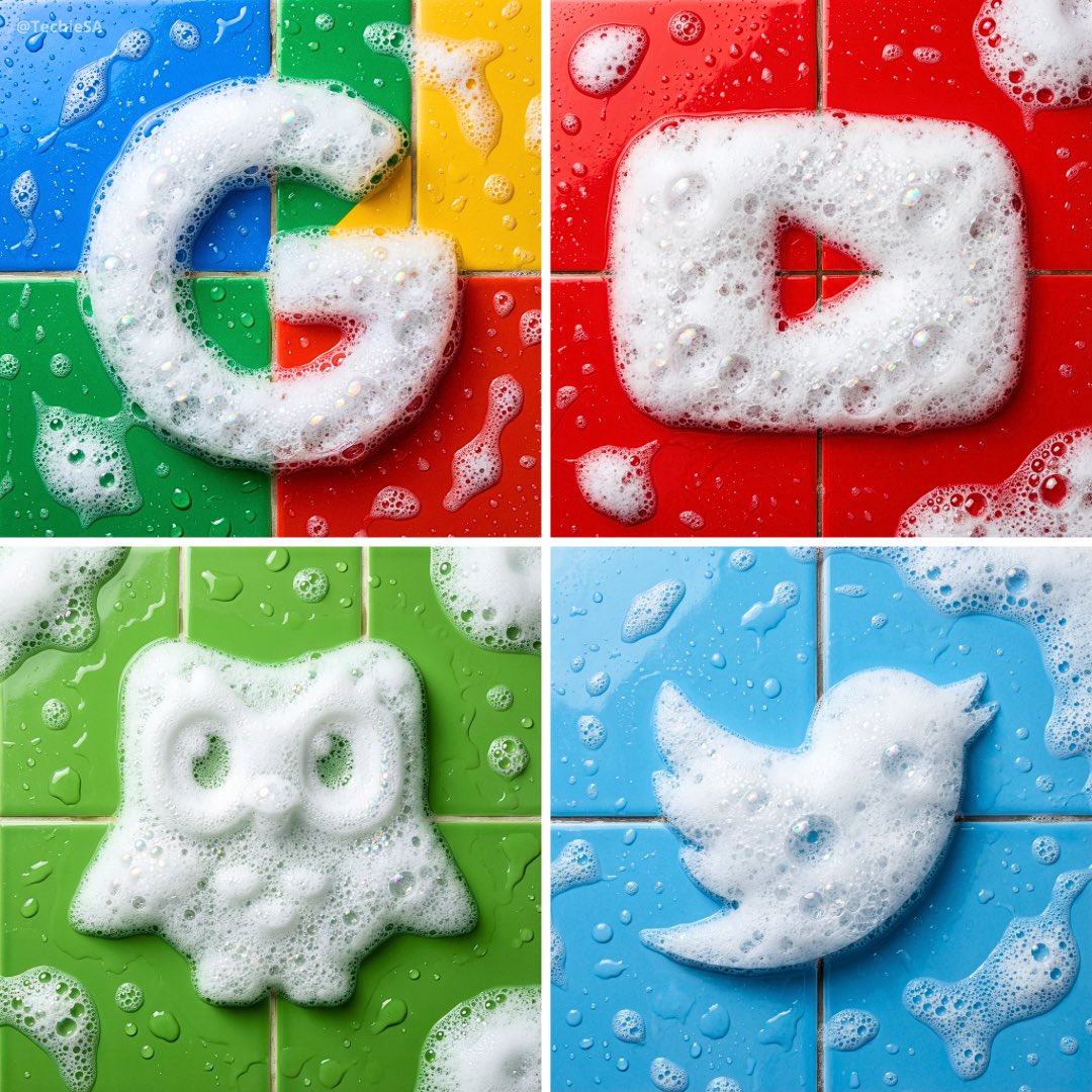 Realistic Soap Foam Logo Product Photography - view 1