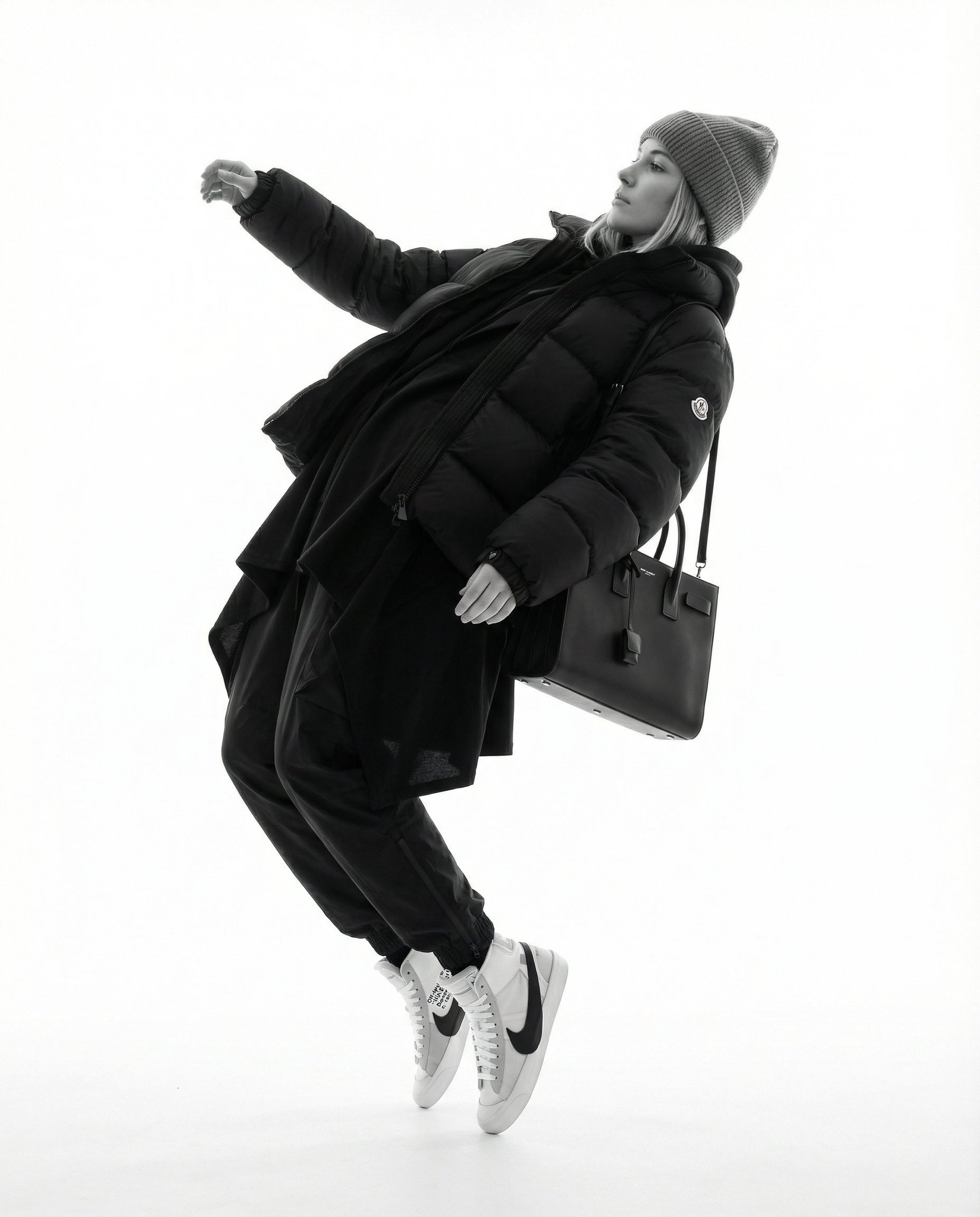 Monochrome Hypebeast Fashion: Airborne Studio Editorial thumbnail 2