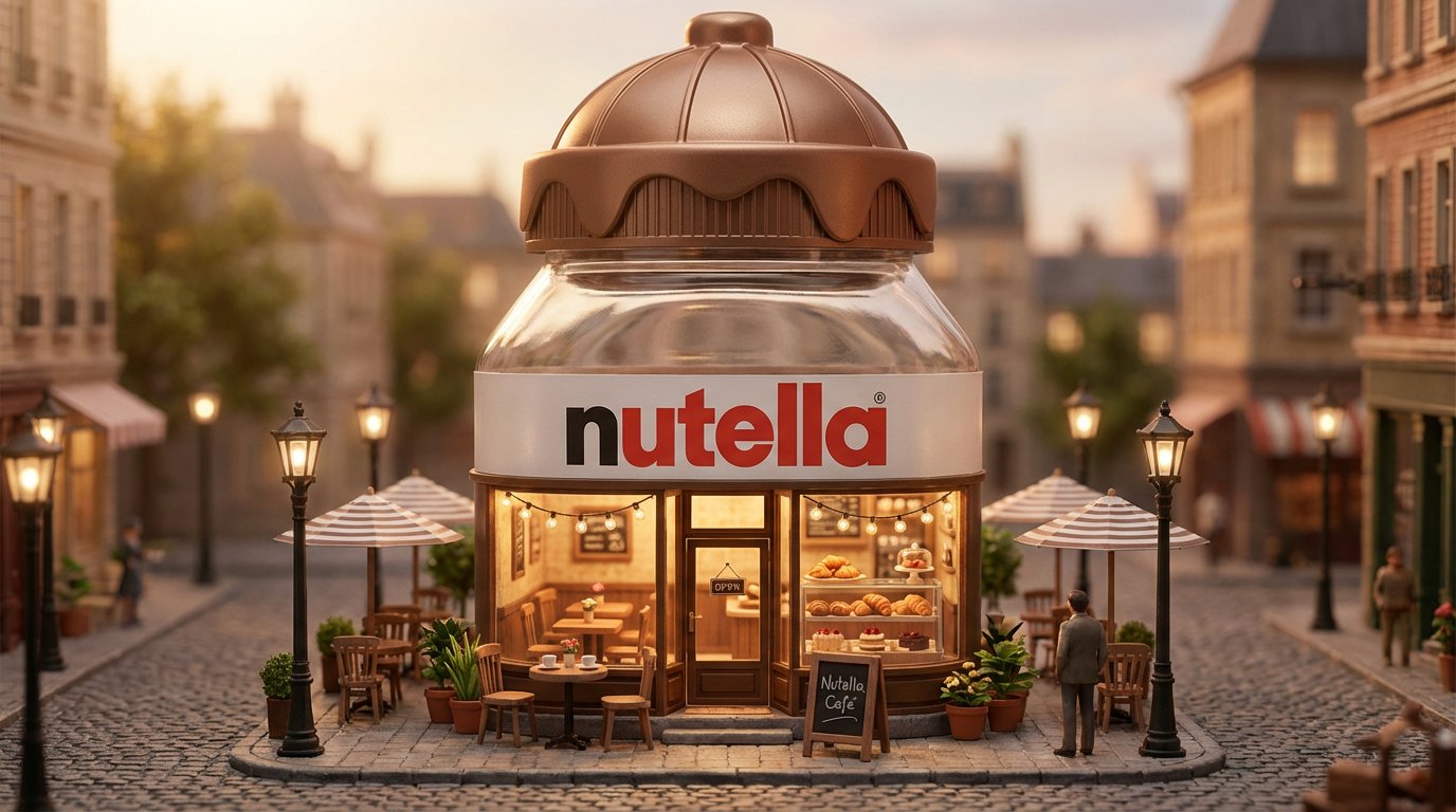 Dreamlike Miniature Urban Café from Oversized Product thumbnail 2