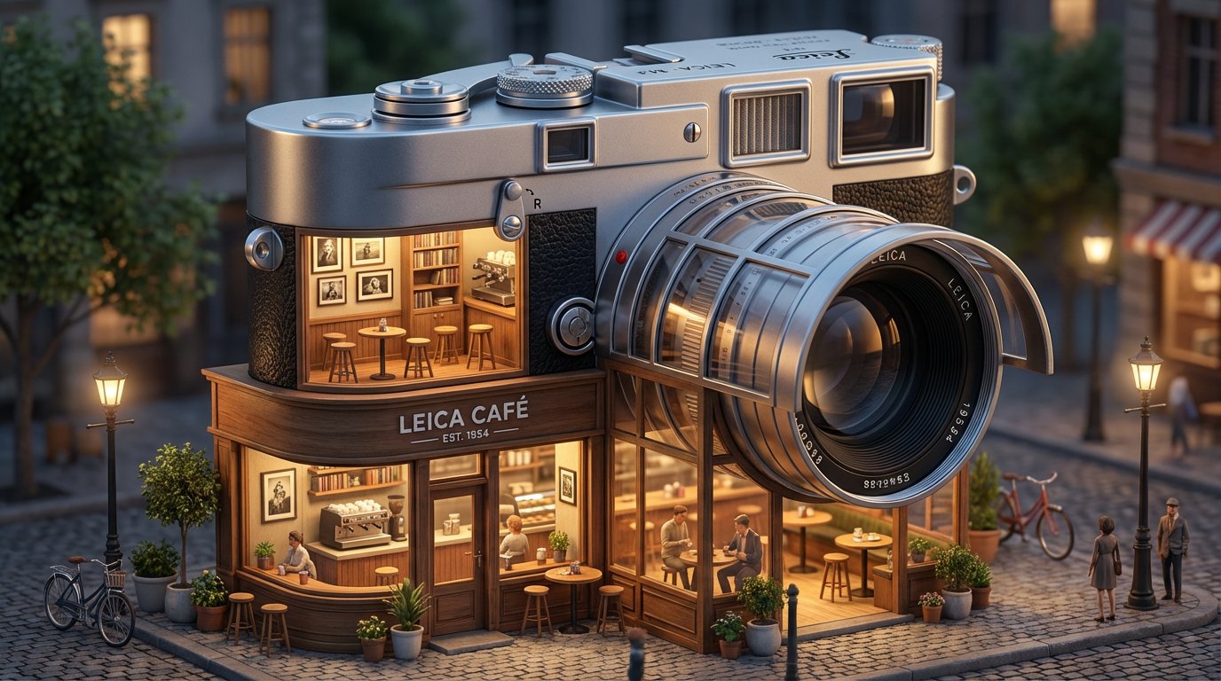 Dreamlike Miniature Urban Café from Oversized Product thumbnail 4