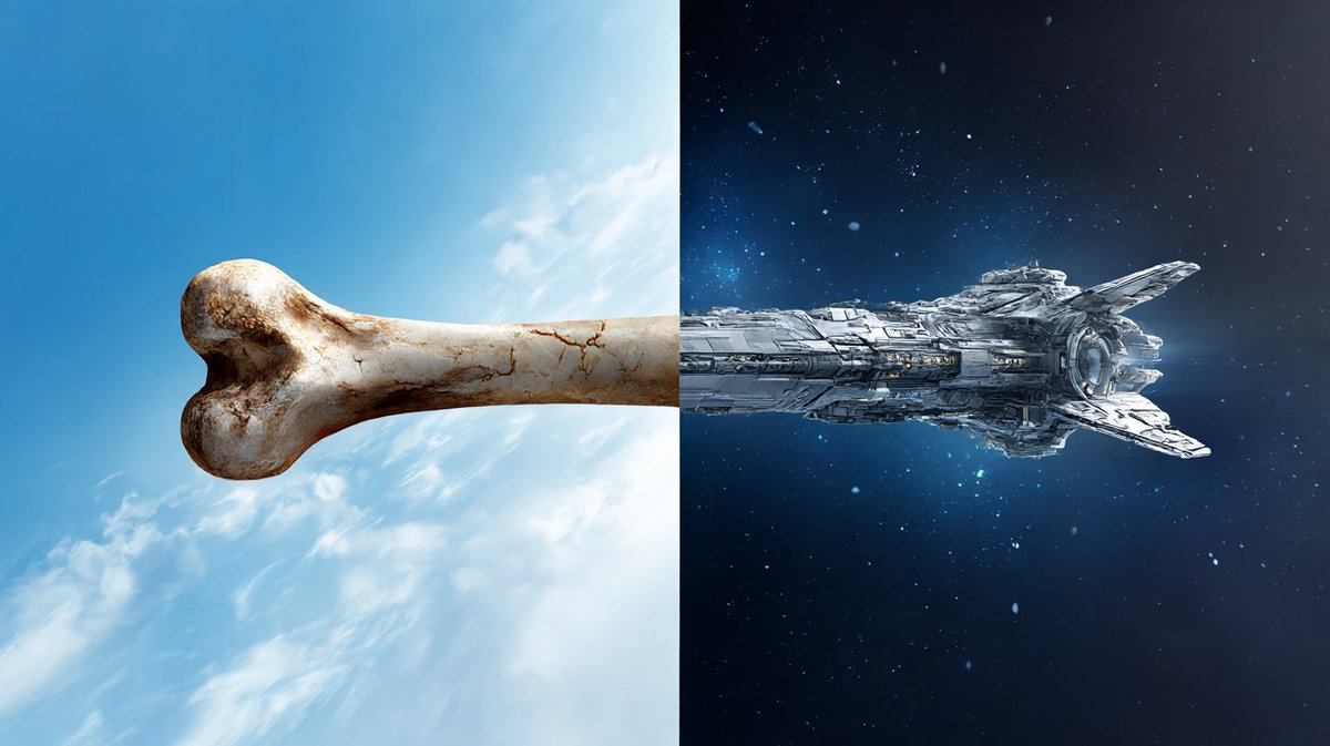 Organic Bone to Sci-Fi Spaceship Transition thumbnail 2