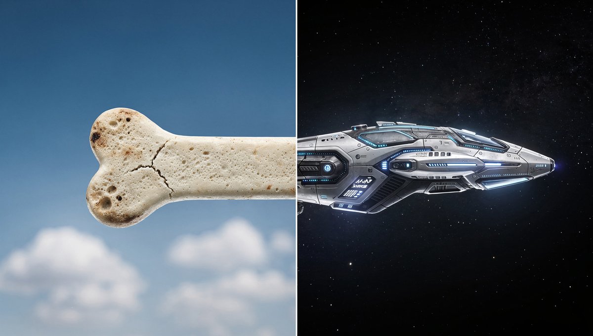 Organic Bone to Sci-Fi Spaceship Transition thumbnail 4