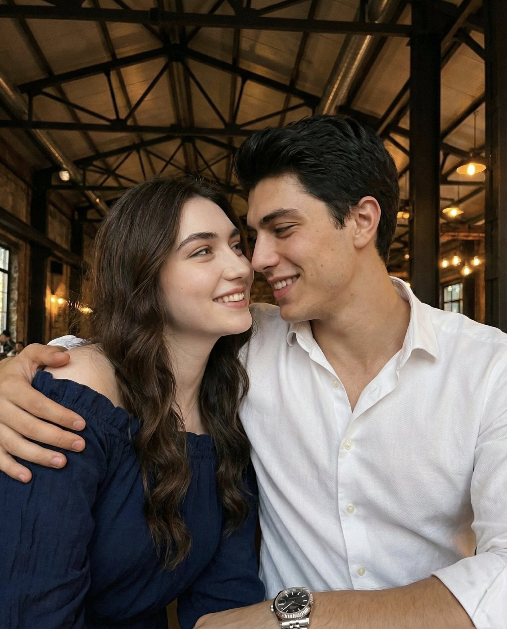 Warm Industrial Couple Selfie thumbnail 2
