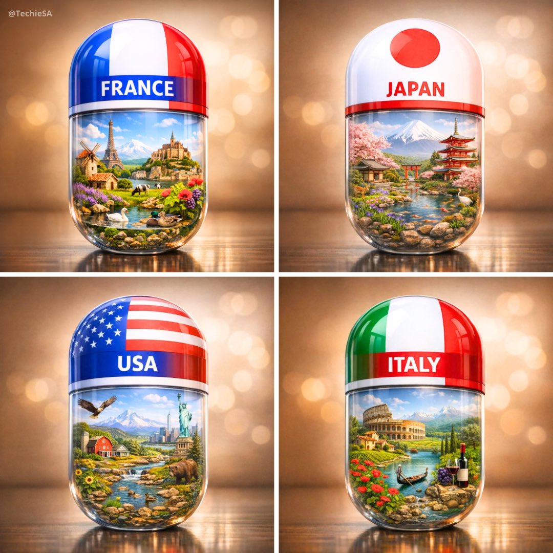 Hyperrealistic Country Capsule with Miniature Landscape - view 1