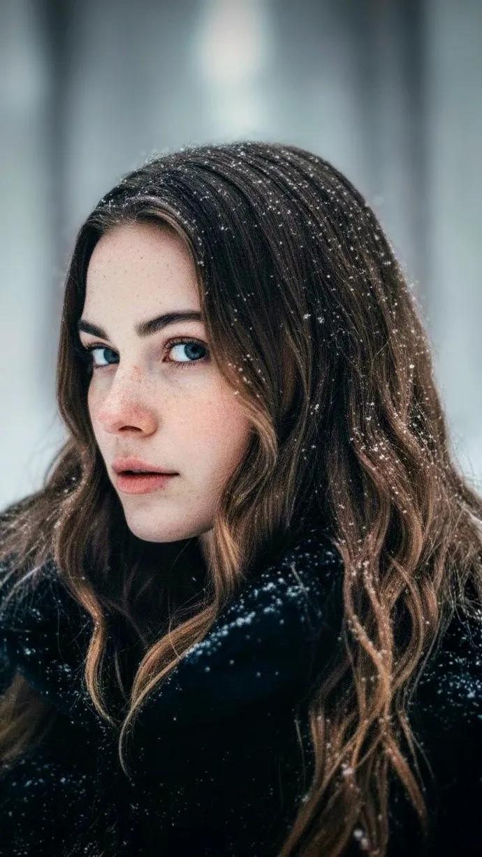 Cinematic Winter Forest Portrait thumbnail 2
