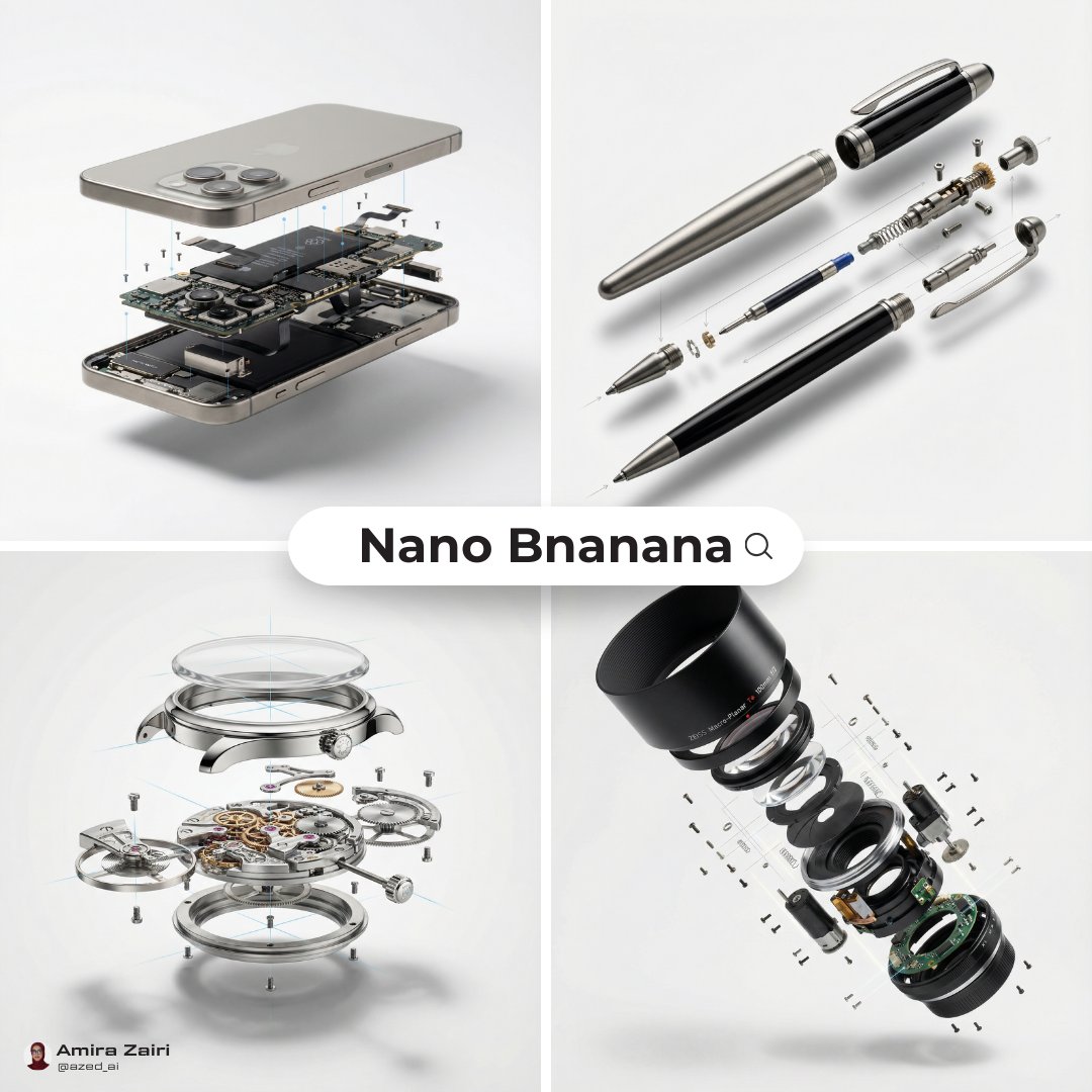 High-End Exploded Product View with Inner Mechanics - view 1