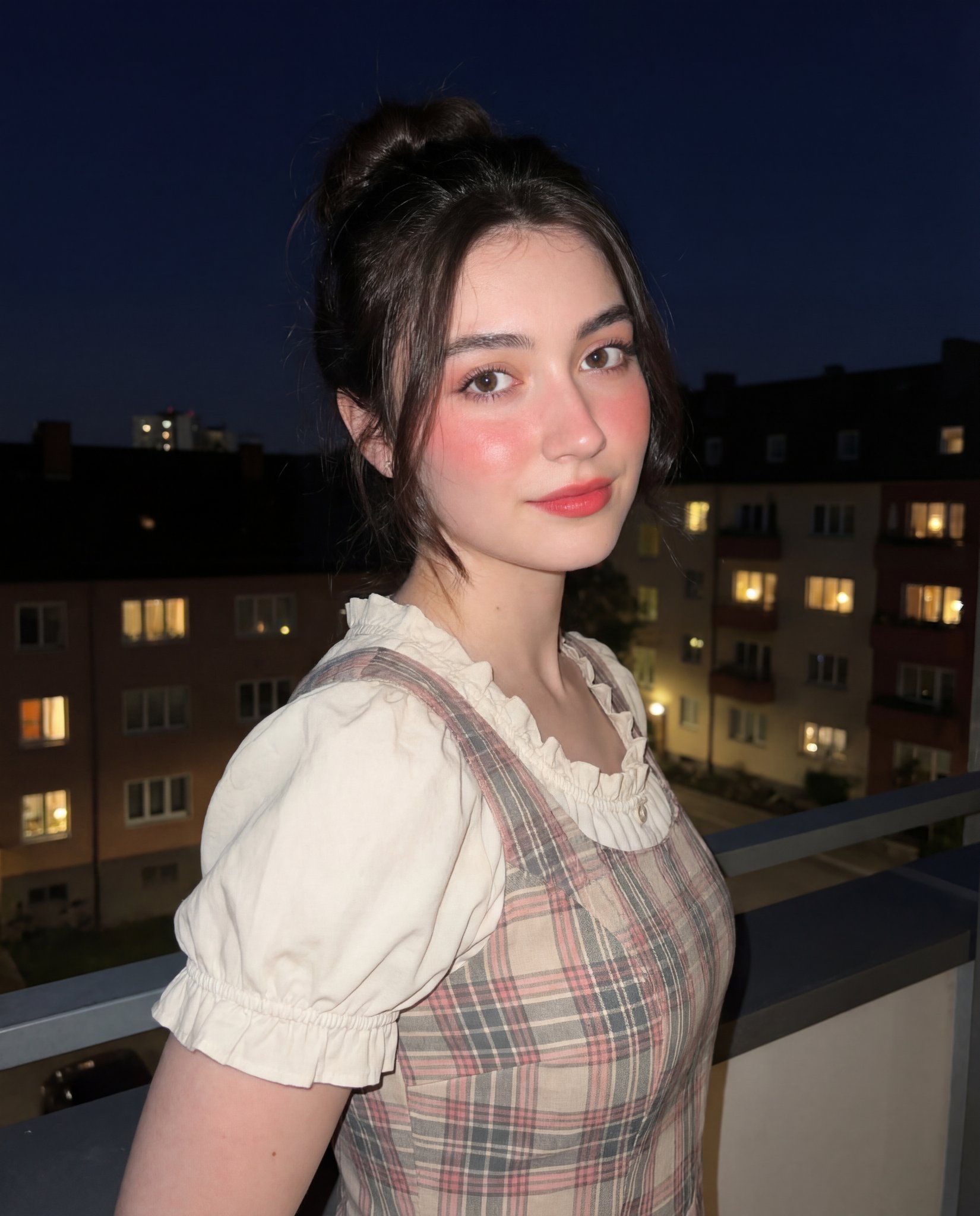 Soft Night Portrait: Cottagecore Style with Flash - view 1