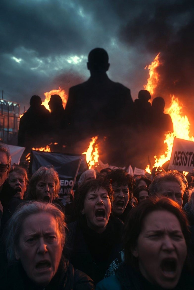 Powerful Protest Scene, Cinematic Style thumbnail 3