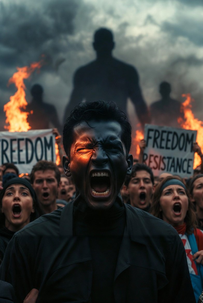 Powerful Protest Scene, Cinematic Style thumbnail 4