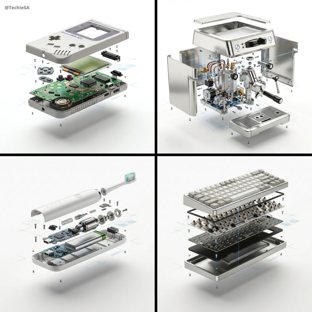 High-End Exploded Product View Advertising - view 1