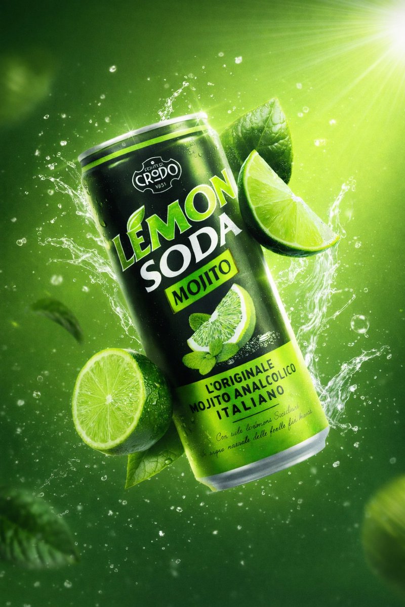 Hyper-realistic Commercial Drink Can Photography with Splashes thumbnail 4