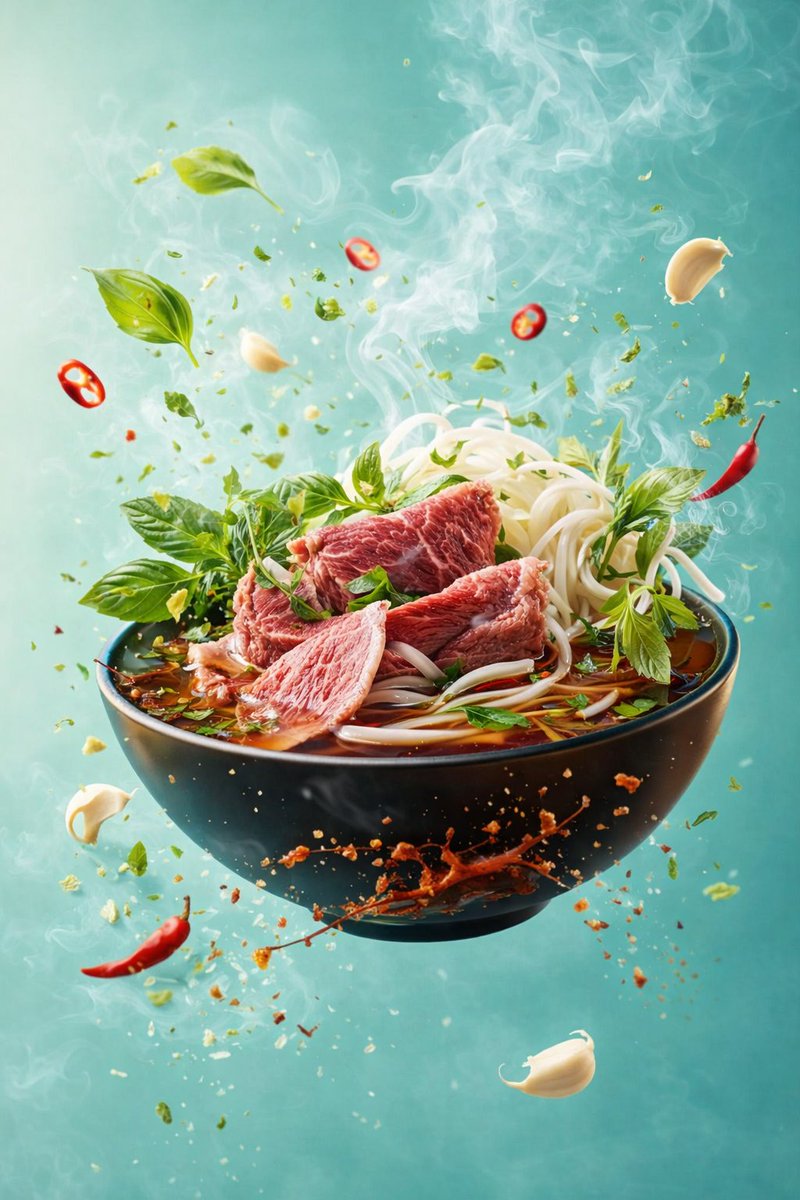 Dynamic Hyper-Realistic Food Photography with Floating Elements thumbnail 3