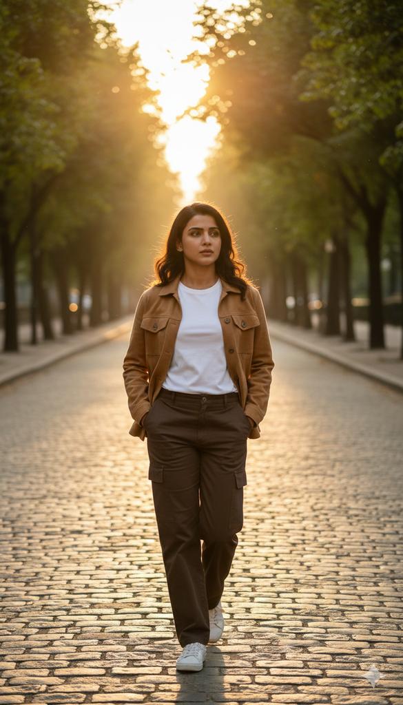 Cinematic Golden Hour Street Portrait - view 1