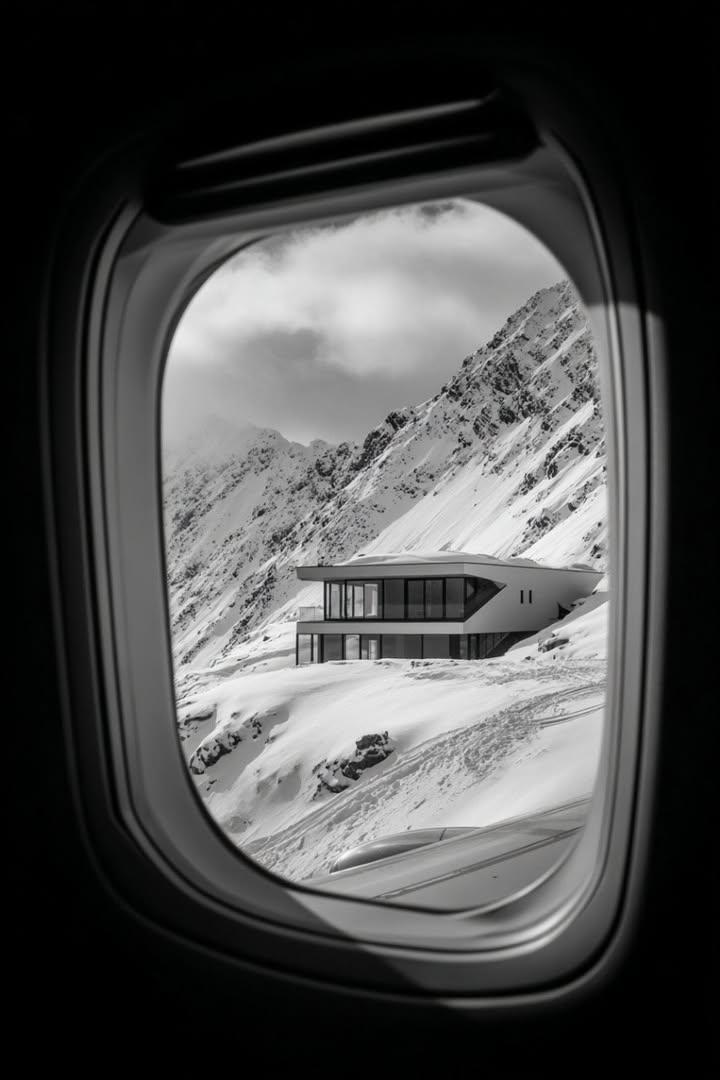 Airplane Window View: Modern Mountain House thumbnail 2