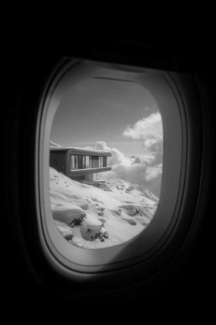 Airplane Window View: Modern Mountain House thumbnail 3