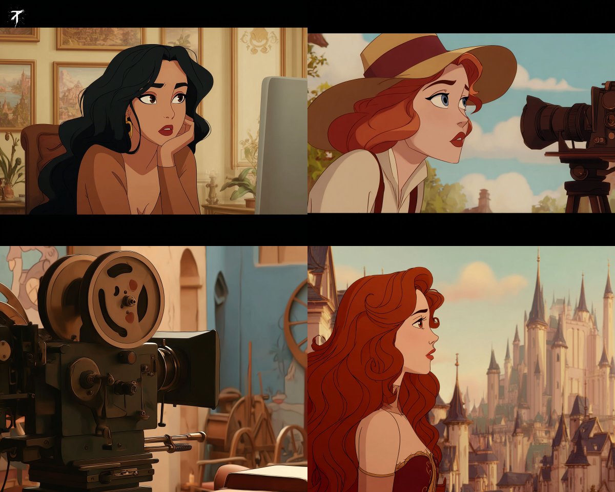 Warm Animated Film Style with Soft Lighting and Classic Design - view 1