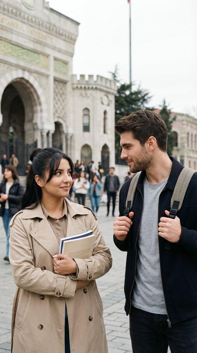 Candid Street Romance: Istanbul University First Meeting - view 1